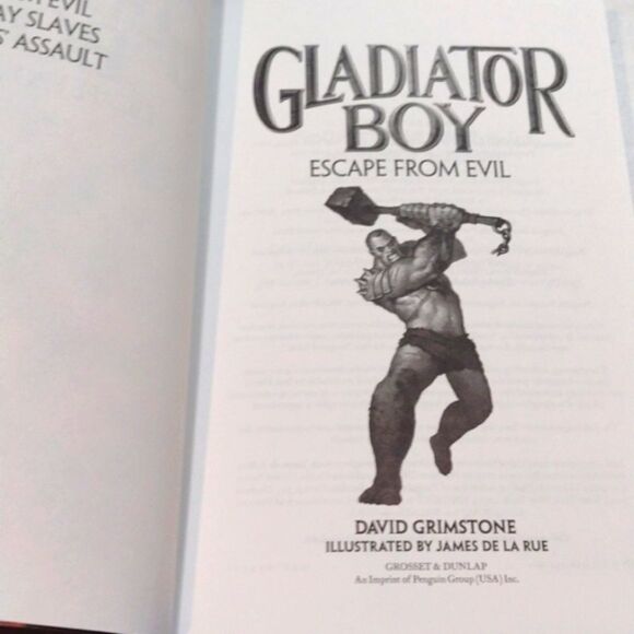 Gladiator Boy Series Softcover Books Nos. 1 to 4 pub. Grosset & Dunlap  2010 - Picture 7 of 10